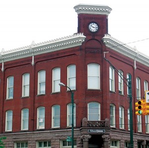 The Clock Tower <span class='credit'>Photo By: Megan Coady | Opinions Editor</span><span class='description'>The Clock Tower: One of the most distinguishing features of the Nisbett building is the Clocktower facing the intersection of Maple St. and Michigan Ave.</span>